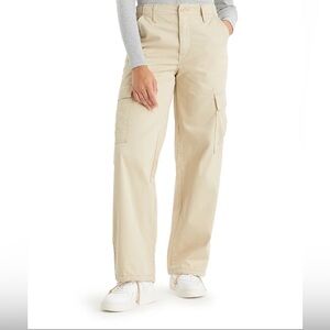 NVFelix Women's High Waist Straight Leg Cargo Pants, With Flap Pockets, Y2K